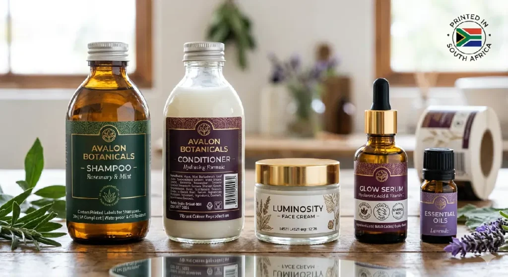 Premium cosmetic labels for tubs, bottles and tinctures 